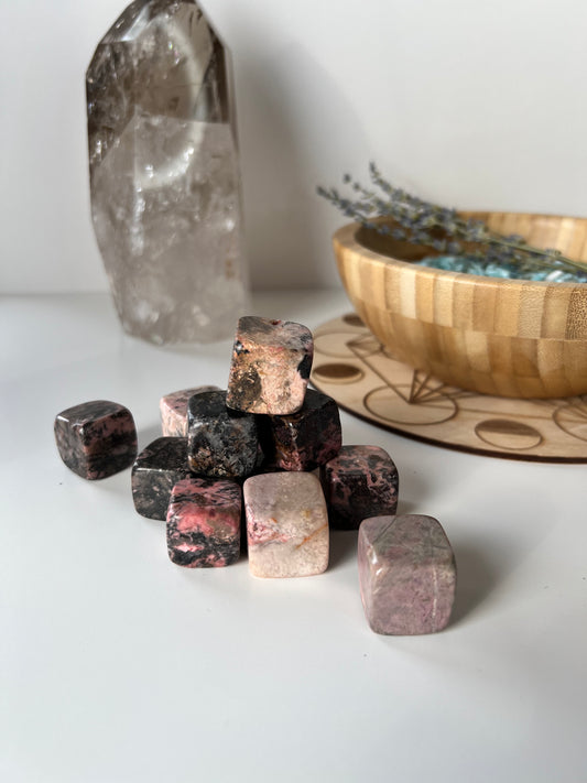 Rhodonite Cube