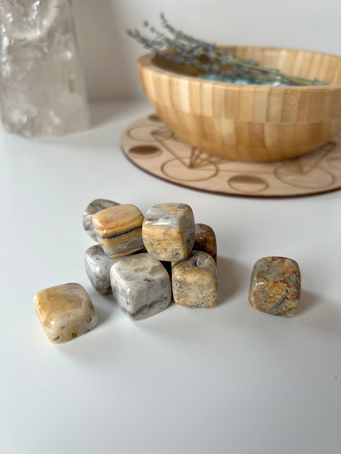 Crazy Lace Agate Cubes