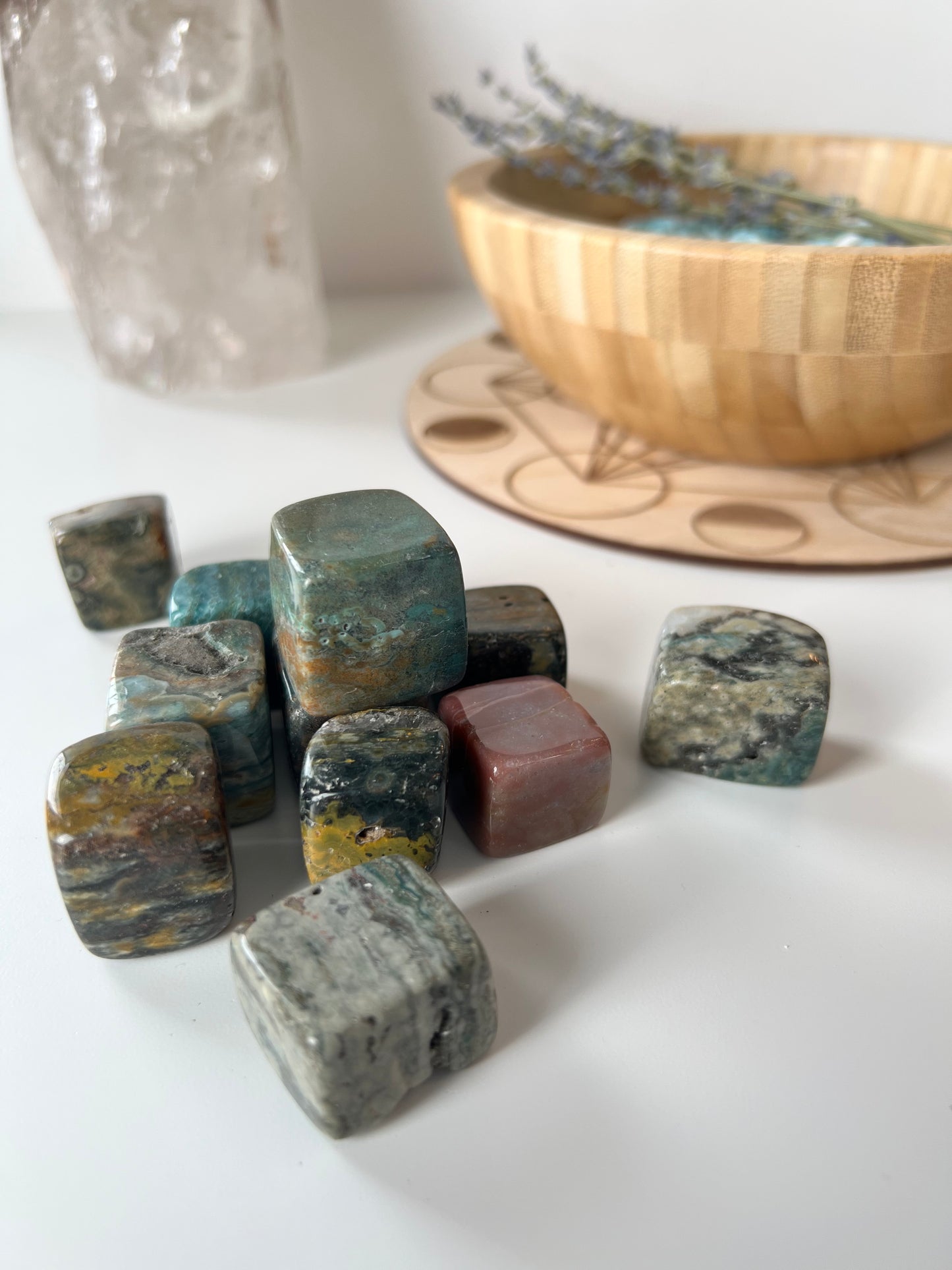 Ocean Jasper Cube