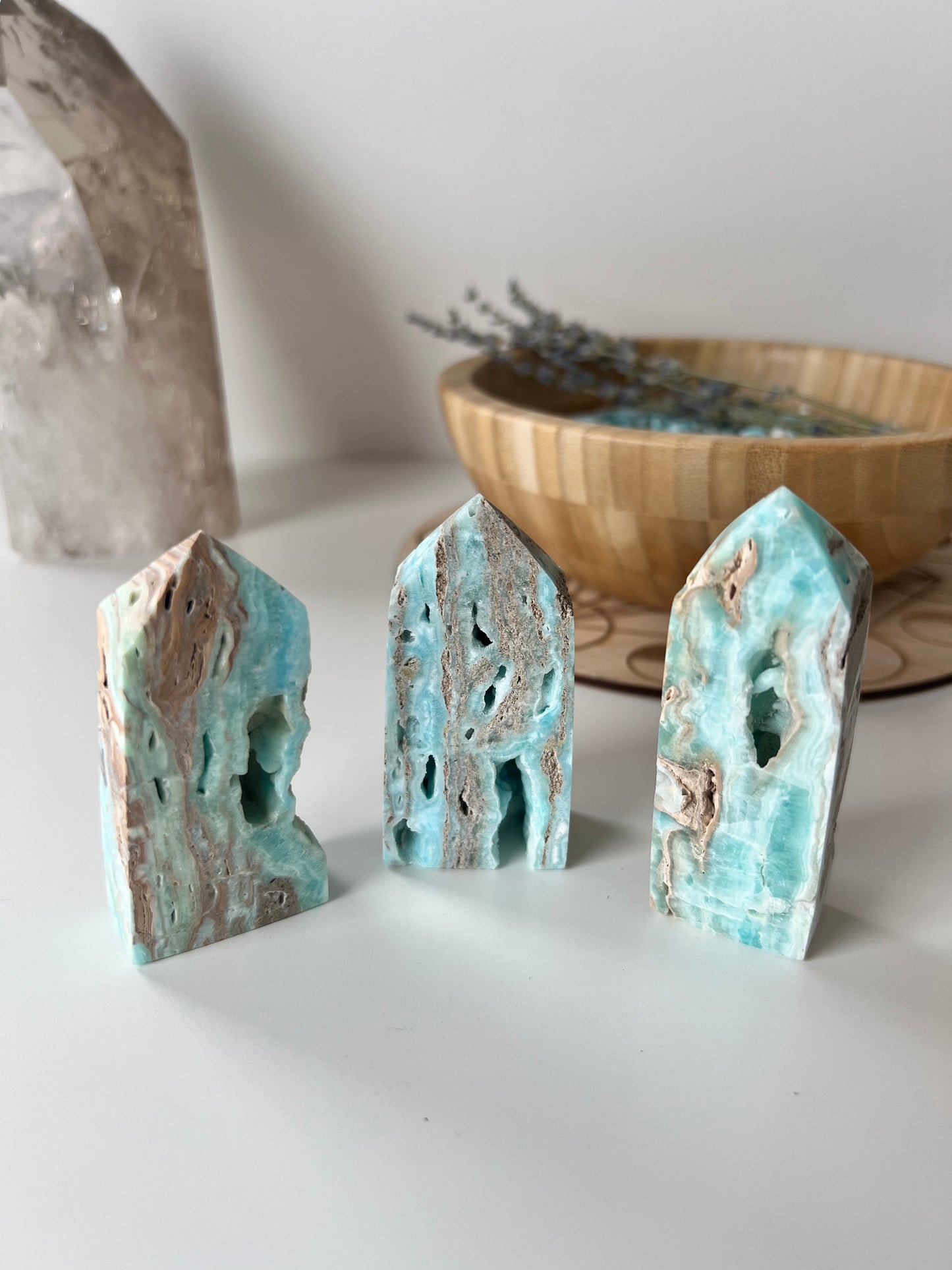 Blue Aragonite Tower