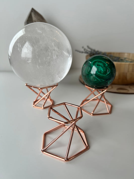 Rose Gold Sphere Stand