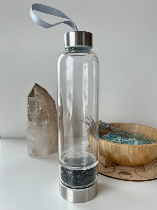 Obsidian Glass Water Bottle