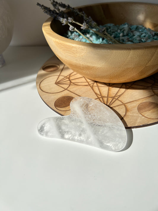 Clear Quartz Gua Sha