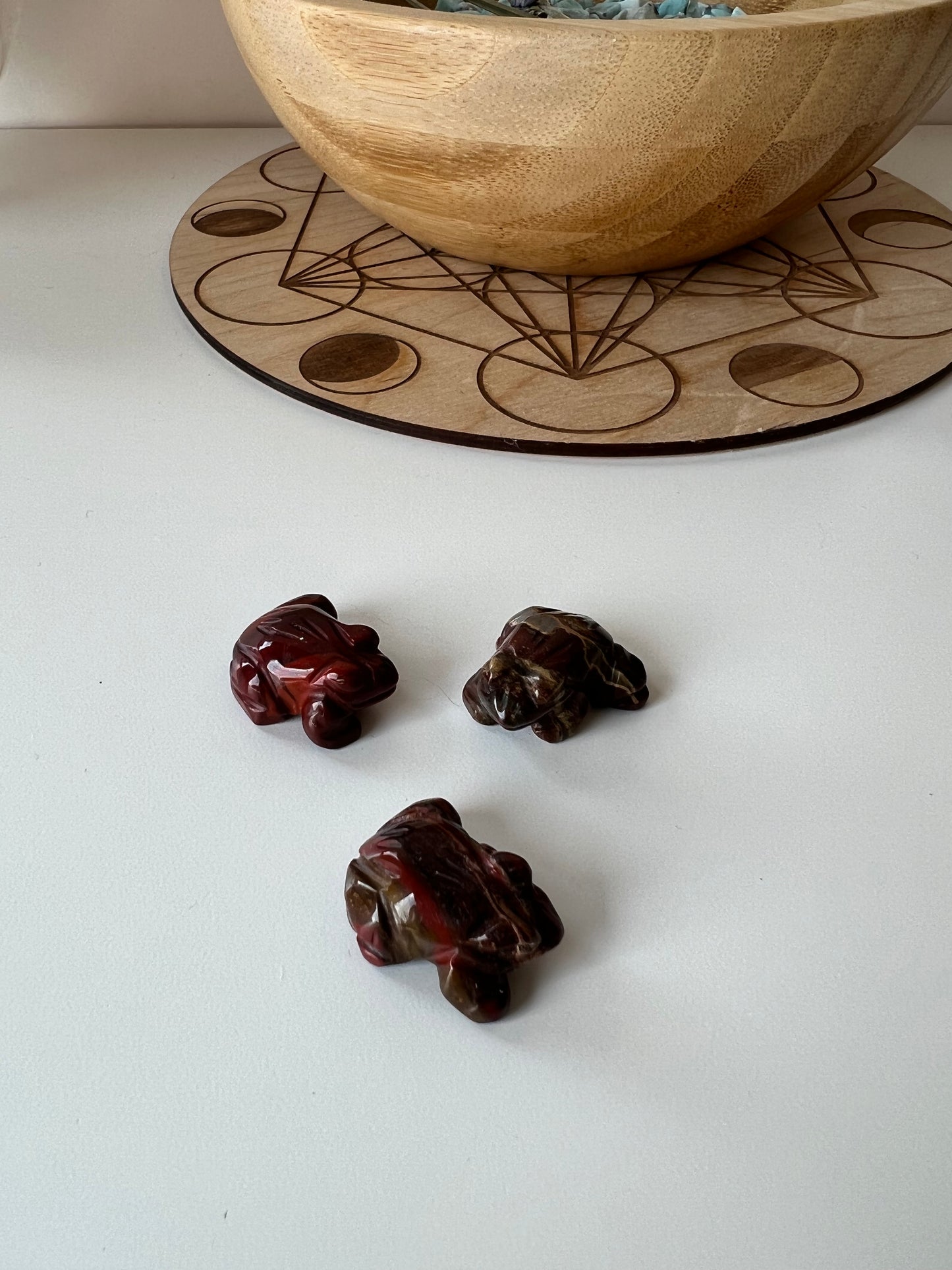 Red Jasper Mini Frog