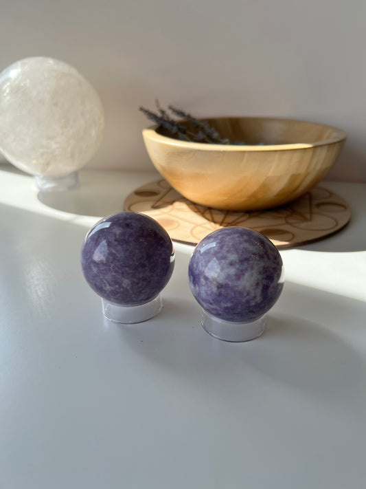 Lepidolite Sphere 2