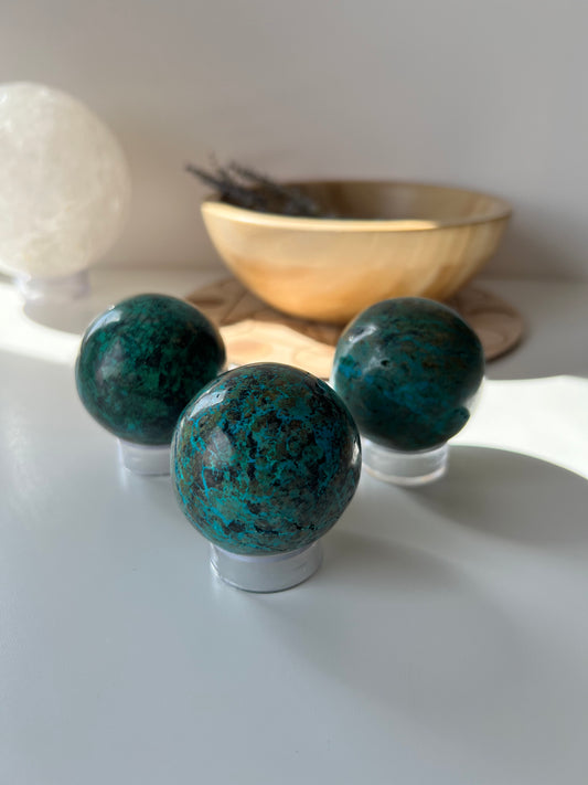 Chrysocolla Sphere