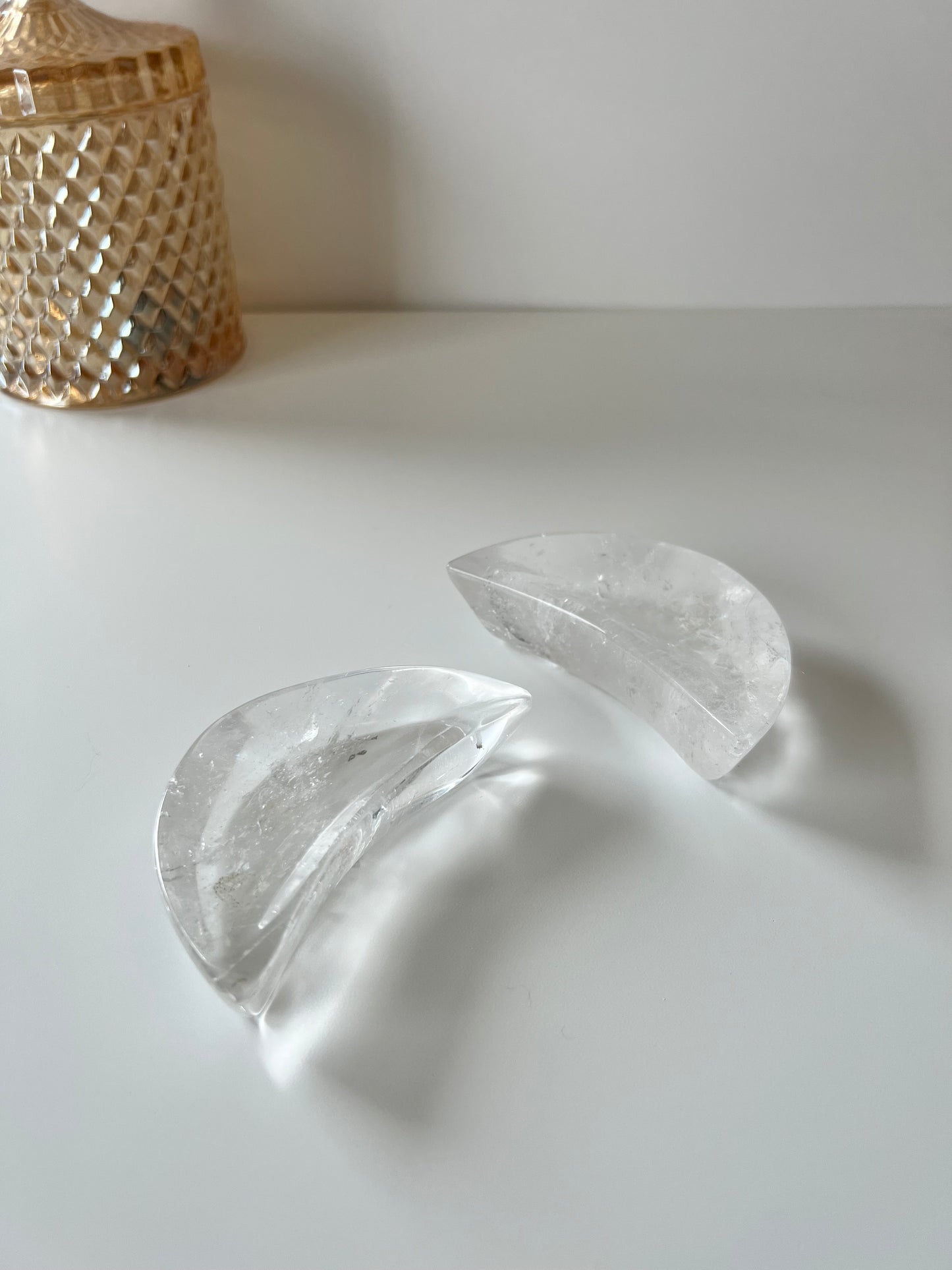 Clear Quartz Moon Bowl