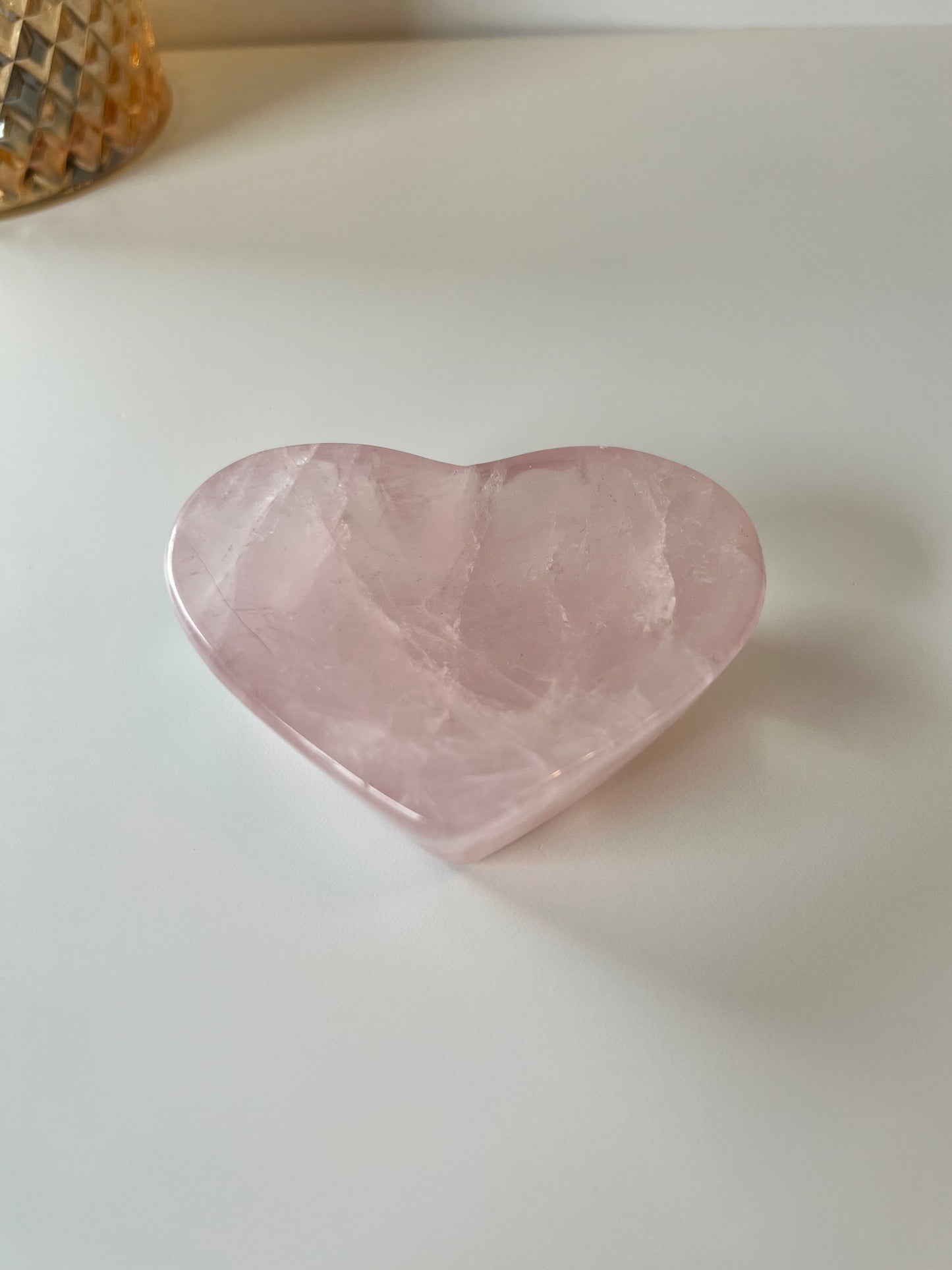 Rose Quartz Heart Bowl