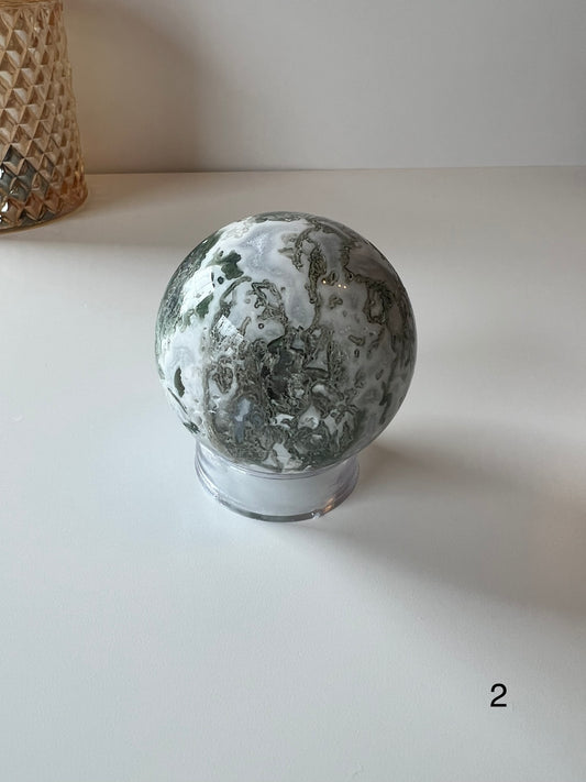 Moss Agate Sphere 2