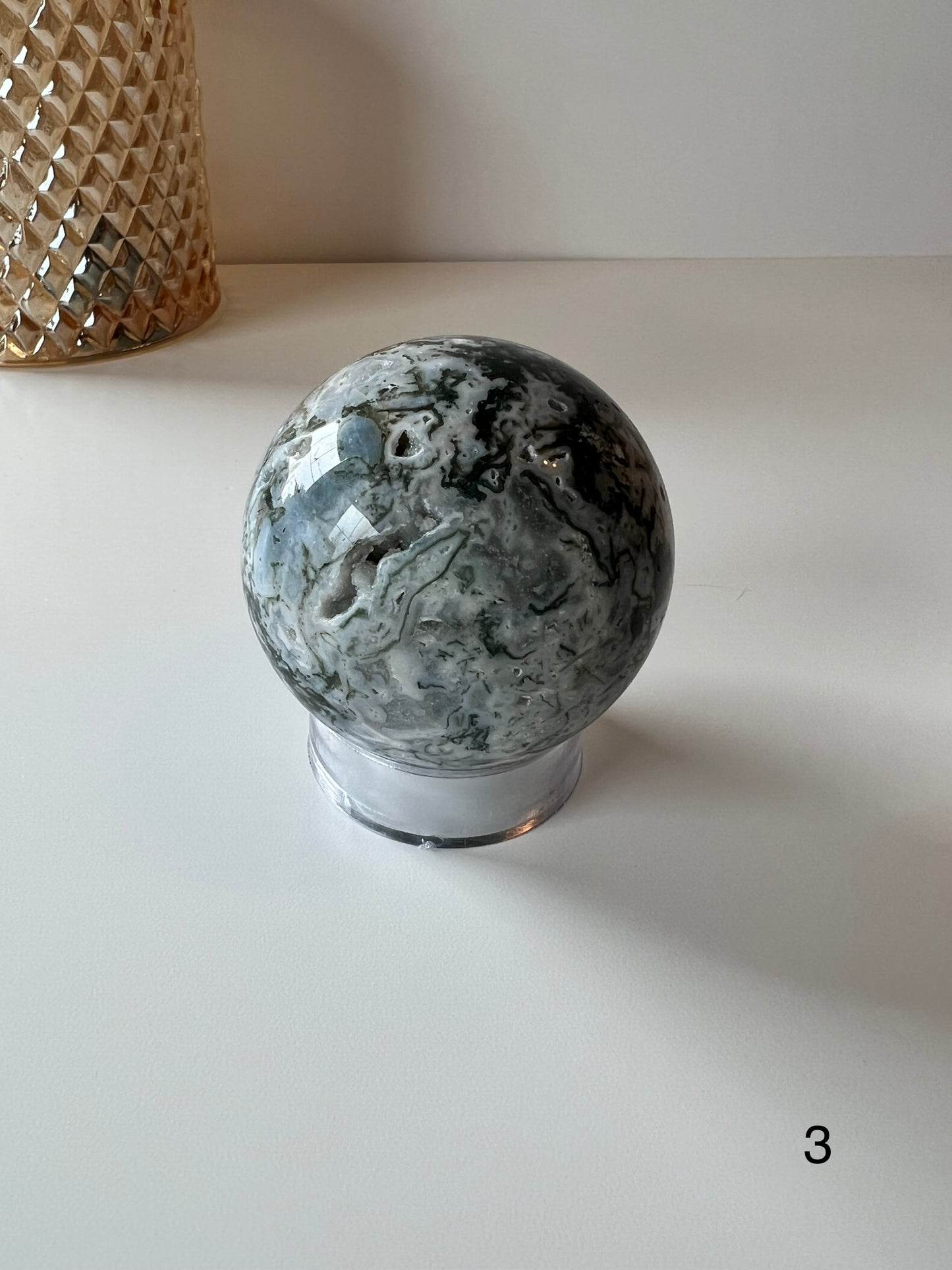 Moss Agate Sphere 3