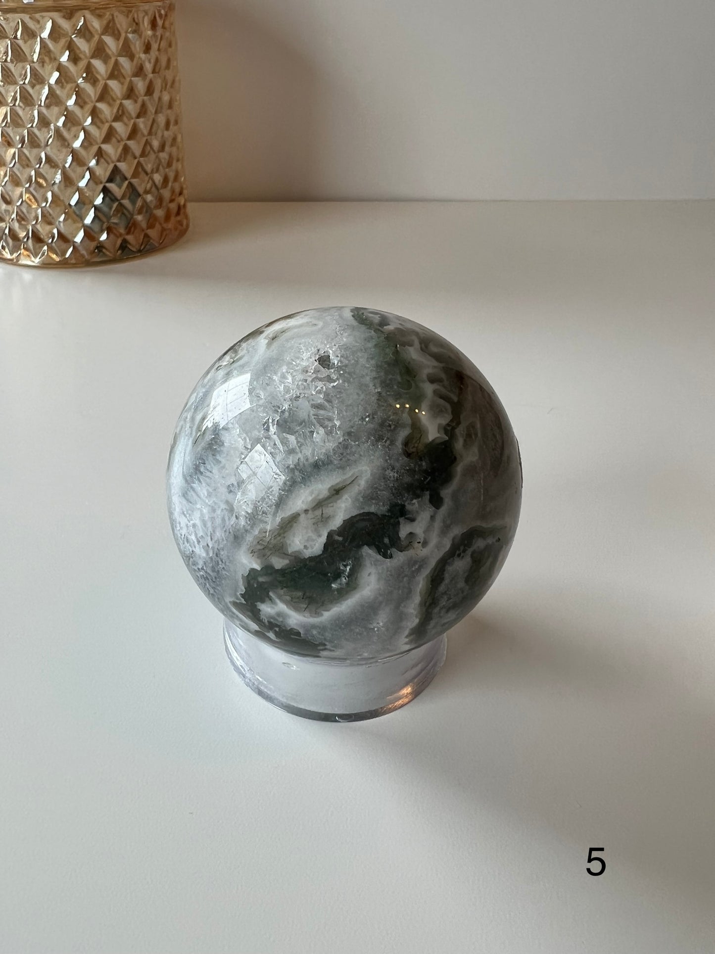 Moss Agate Sphere 5