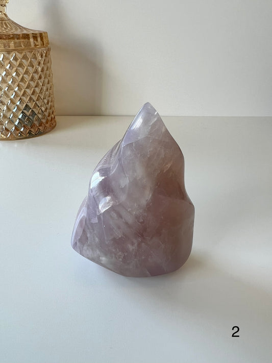 Blue Rose Quartz Flame 1