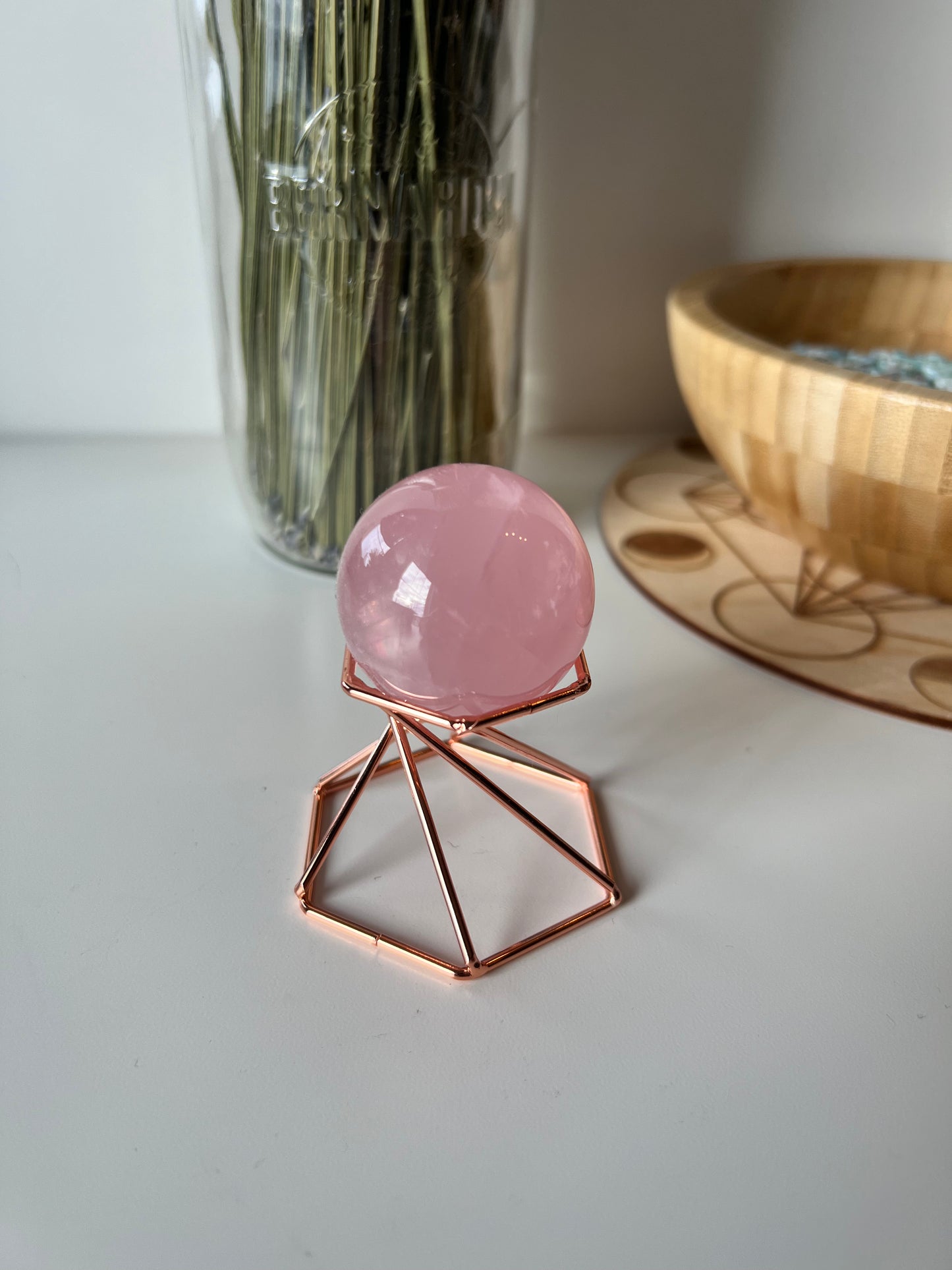 Rose Quartz Sphere 4