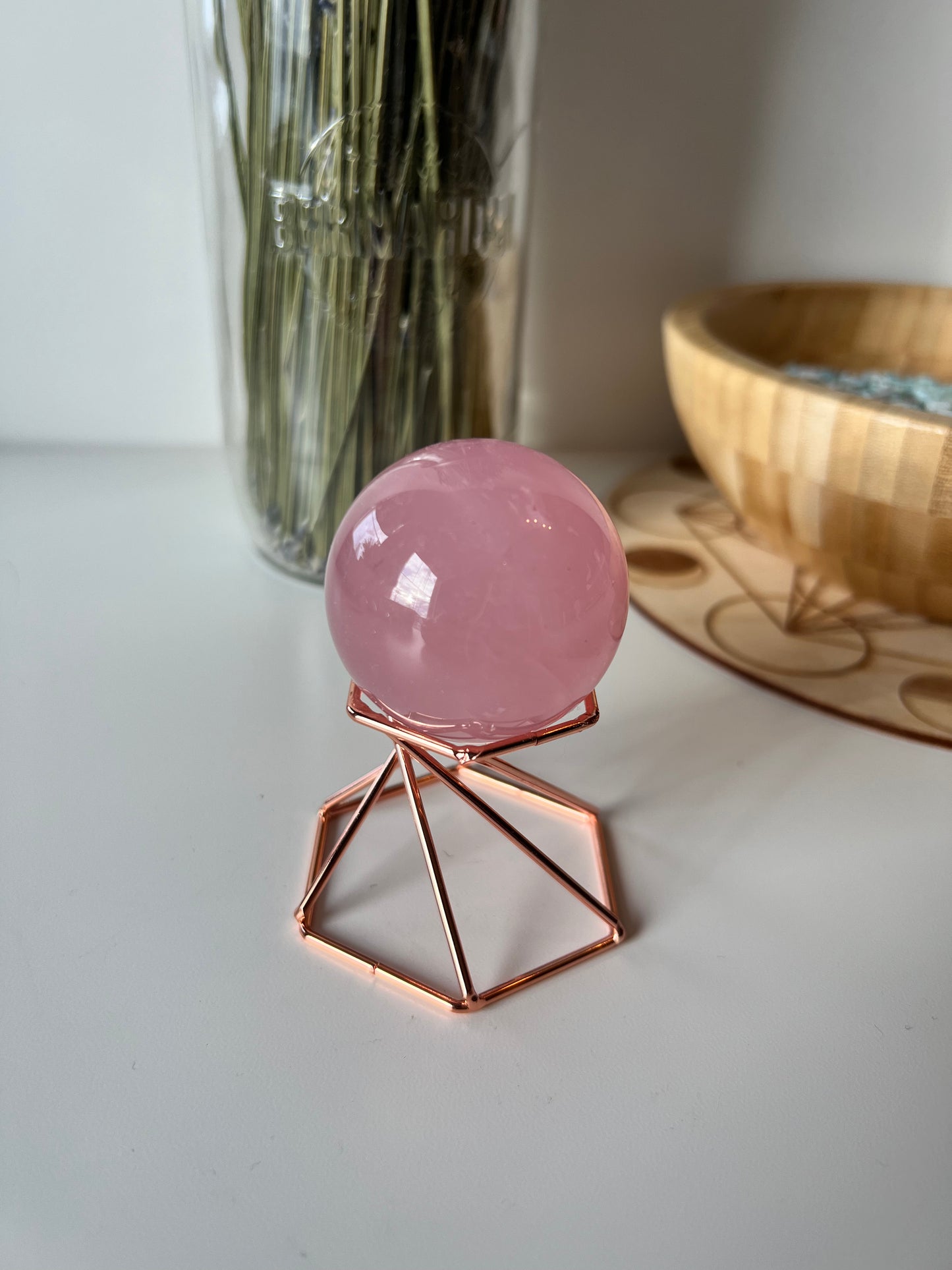 Rose Quartz Sphere 3