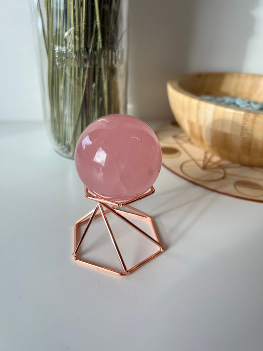 Rose Quartz Sphere 2