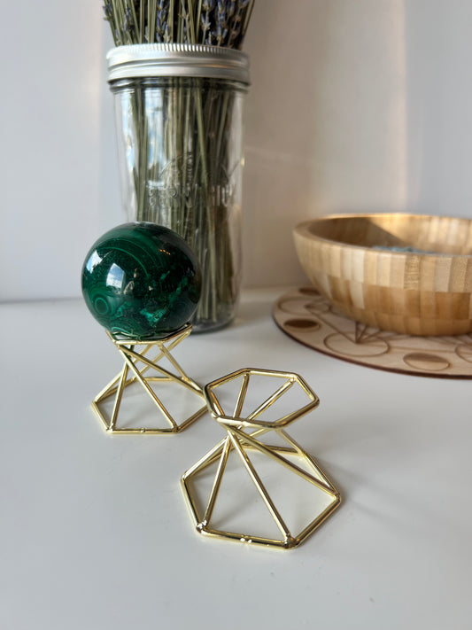 Gold Sphere Stand