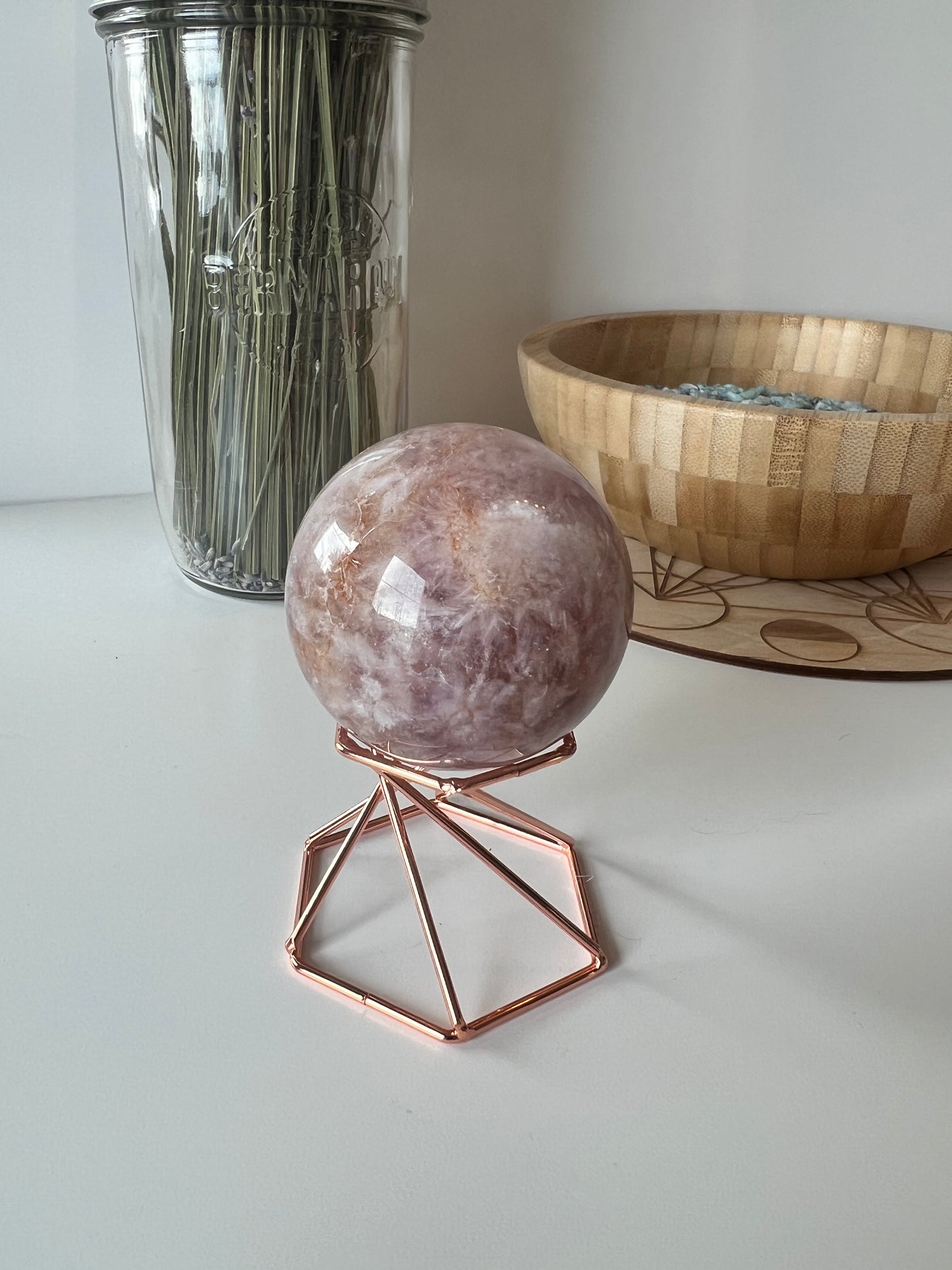 Flower Agate Sphere 8