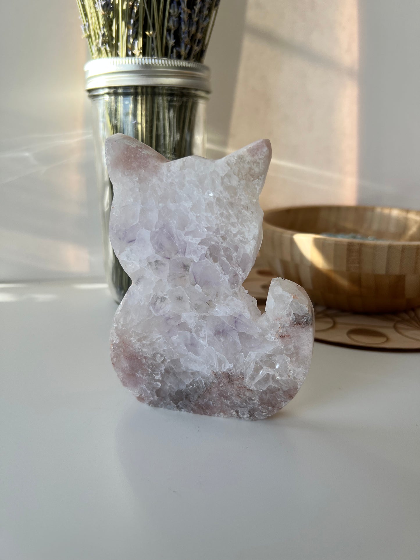 Pink Amethyst Cat 2