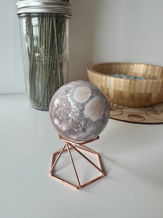 Flower Agate Sphere 7